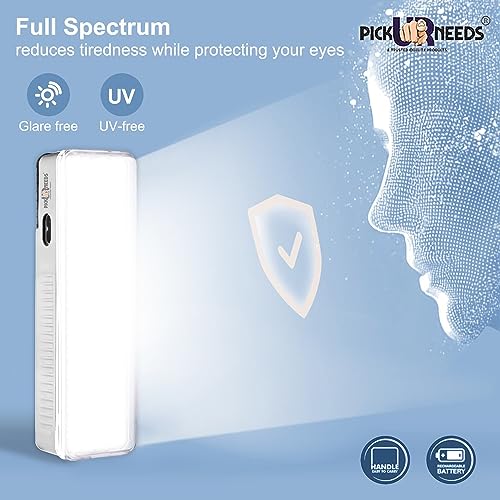Image of Pick Ur Needs Rechargeable Home Emergency Tube +10 SMD LED Floor Lantern Lamp Light (White)
