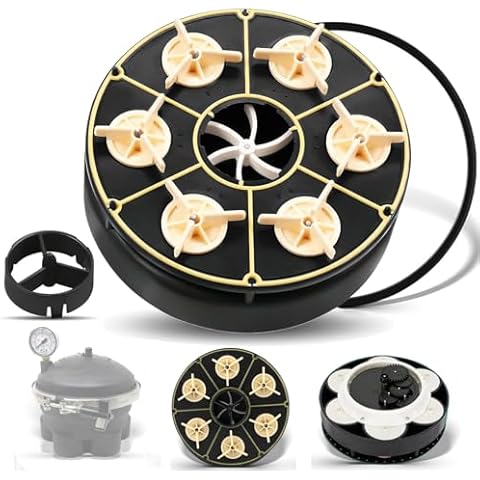 AGradify 6 Port Water Valve Module Compatible with Paramount PCC2000, Water Valve 6-port Gear Module Replace 004302440800 004-302-4408-00 with Valve Shell O-Ring Part# 005-302-0100-00 005302010000 Cover