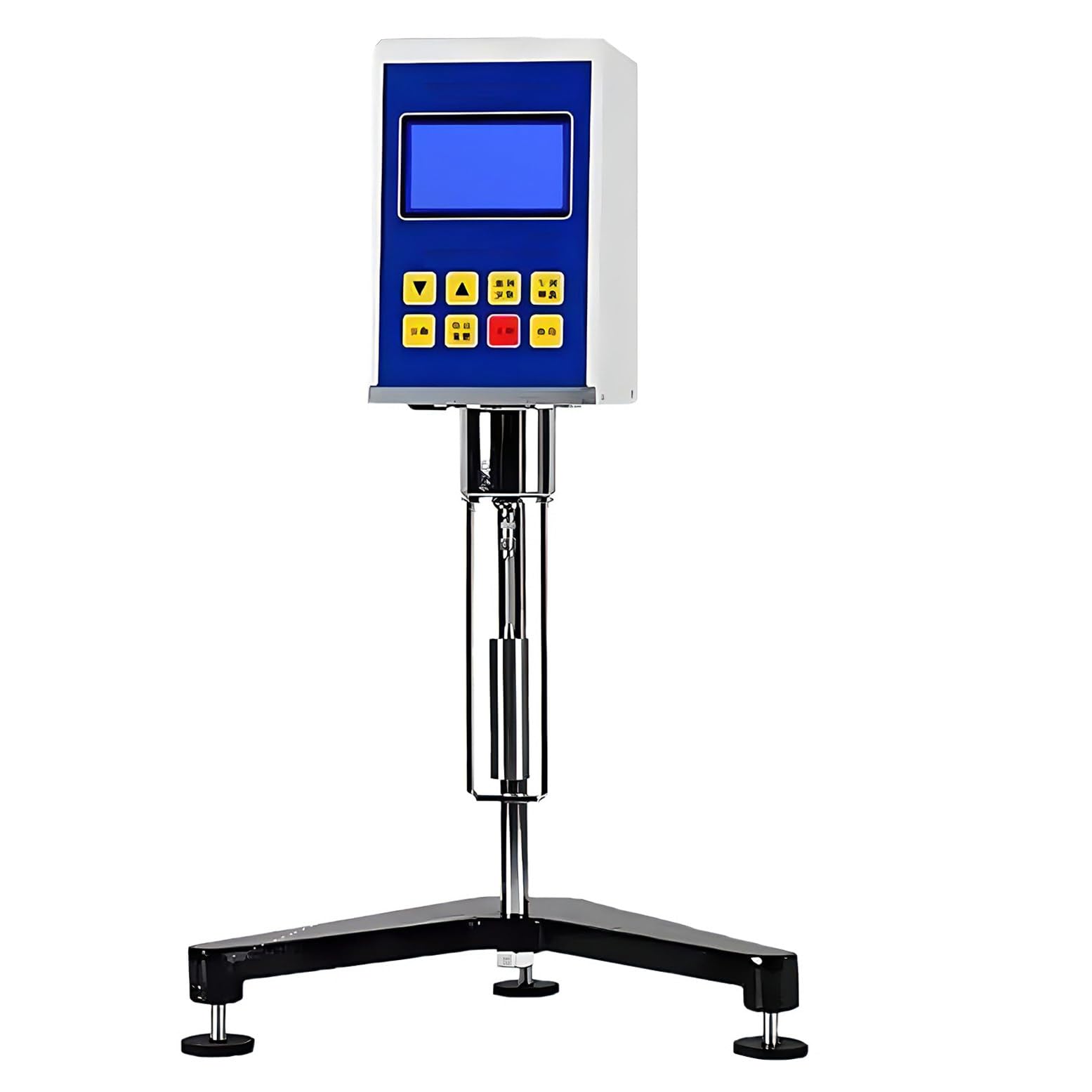 Medidor de viscosidad Digital rotatorio de 4 rotores con medición de Temperatura para Laboratorios industriales y de investigación.
