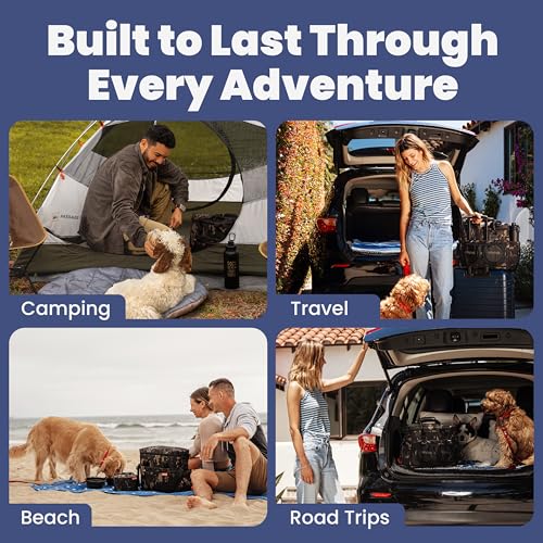 Image of Rubyloo Original Doggy Bag Dog Travel Bag for Supplies with Travel Bowls