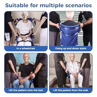 Heavy - Duty Wheelchair Transfer Pad - 260 LBS Capacity, 8 Sponge Handles, Oxford Fabric - Patient Lift Transfer Mat for Wheelchair to Bed/Car - Elderly & Disabled Assistance, With Instructions Manual