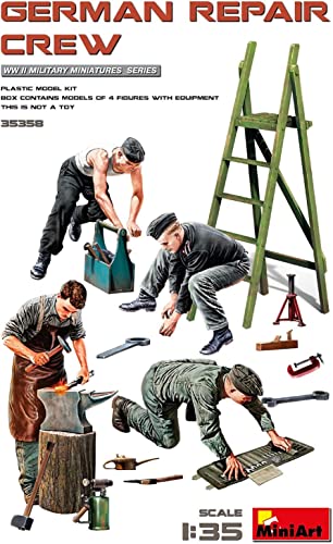 Miniart 1:35 - German Repair Crew, S, Green, Grey, Black - Image 2