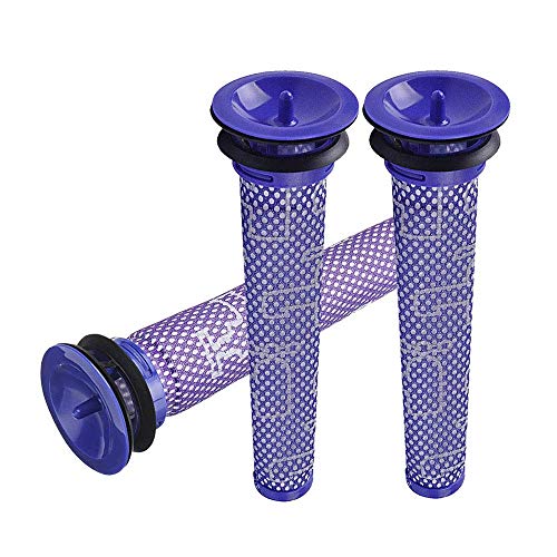 Lupholue 3 Packed Washable Replacement Pre Filters Compatible with Dyson Vacuums V8, V7, V6, DC74, DC62, DC61, DC59, DC58