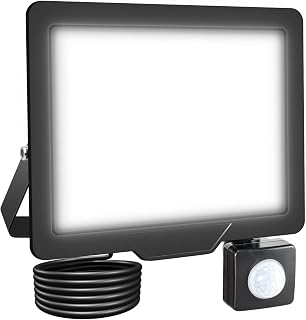 AUXTINGS 30W LED Floodlight with Motion Sensor,3000LM Outdoor Security Lights Outside Lamp 6000K White Spot Light Exterior Lighting for Yard Backyard House Court Stadium Parking,IP66 90V-135V