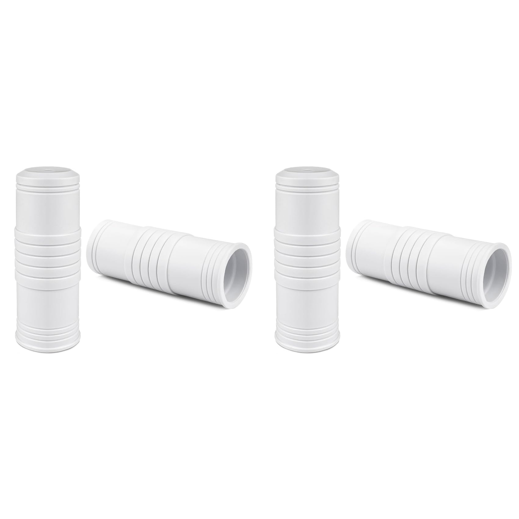 Jnchdghwa White 4 Pcs Pool Pole Handle Grip Replacement, Hand Grip For Swimming Pool & Spa Poles, Telescopic Pool Pole Handle Grip 25Mm