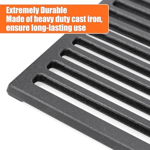 GFTIME Gusseisen Grillrost 54 x 34cm für BBQ, Gasgrill, Holzkohlegrill und vieles mehr, Gussrost Ersatzteile 1 Stück