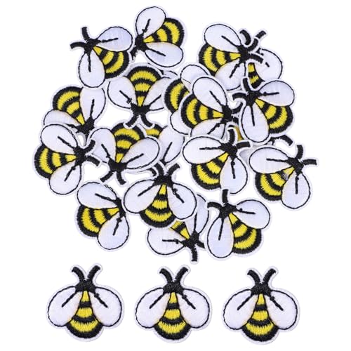 Patchs brodés abeilles UKCOCO lot de 20 pièces pour customiser vos vêtements - 2