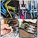 Saysurey 5 Pcs Insulated Multi Cable Connectors 2 Port Single Entry Splice Electrical Power Connector Black Interconnect Terminals Pre Filled (2-6 AWG Wire Range)