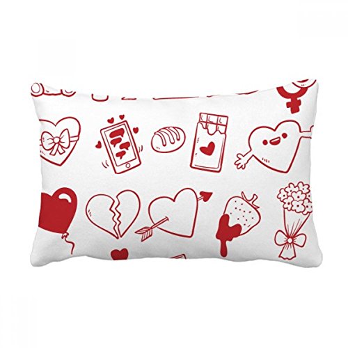 Coussin Saint-Valentin multicolore avec housse et insert pour decoration de maison - 2