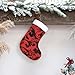 Christmas Decorative Socks Stocking WHJSHOP fashion red and black Printed lightweight for Halloween, annual ceremonies, holiday gatherings