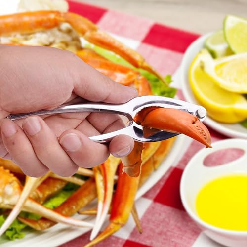 Bougraite Crab Crackers and Tools, 5 Pcs Crab Crackers, Lobster Crackers and Tools, Seafood Tools Set, Walnut Nut Cracker Set, Home Restaurant Kitchen Tools