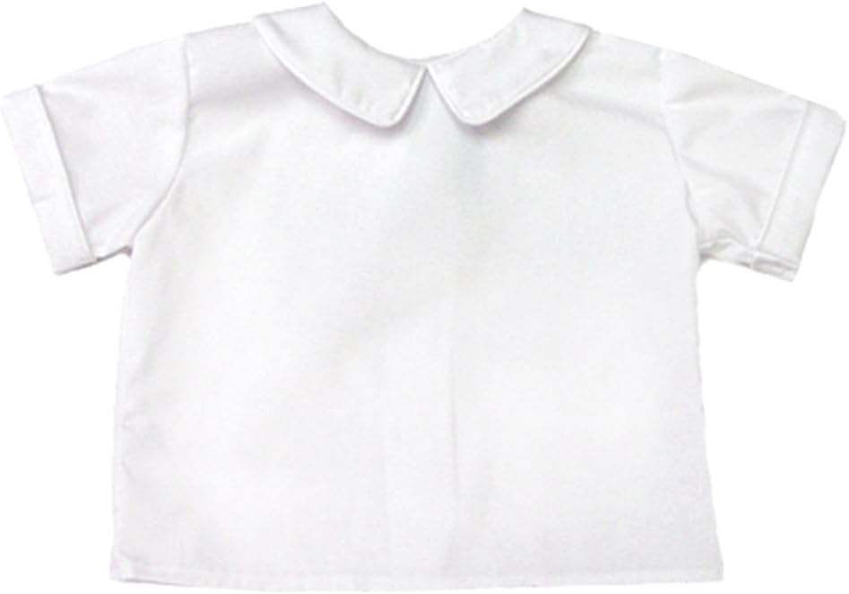Funtasia Too Boys Short Sleeve Back Button Shirt White (18 Months)