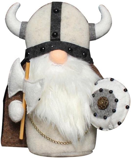 Viking Handmade Plush Gnomes - Faceless Gnome Plush Doll Knight Dwarf Viking Figurine Table Ornaments Holiday Home Decoration