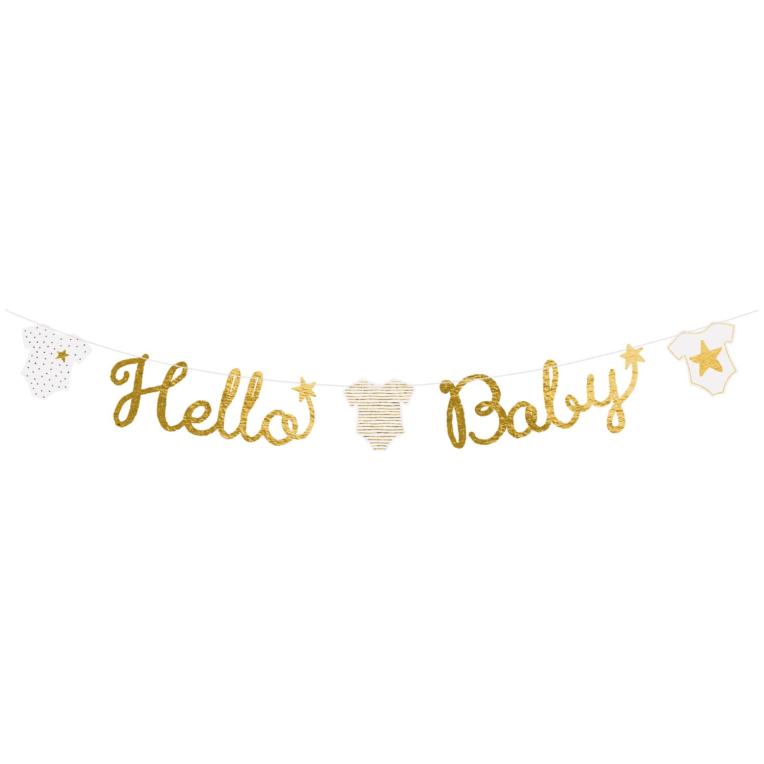Amscan Hello Baby Paper Letter Banner Length 160 cm
