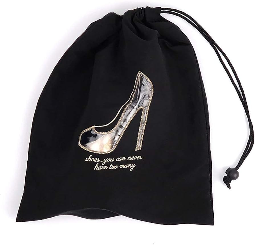  | Miamica Women's Multi-Glitter Bag, My Dancing Shoes, Fuchsia, One Size | Shoe Bags