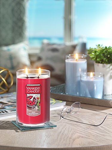 Yankee Candle Red Raspberry Scented, Classic 22Oz Large Tumbler 2-Wick Candle, Over 75 Hours Of Burn Time #TOP3