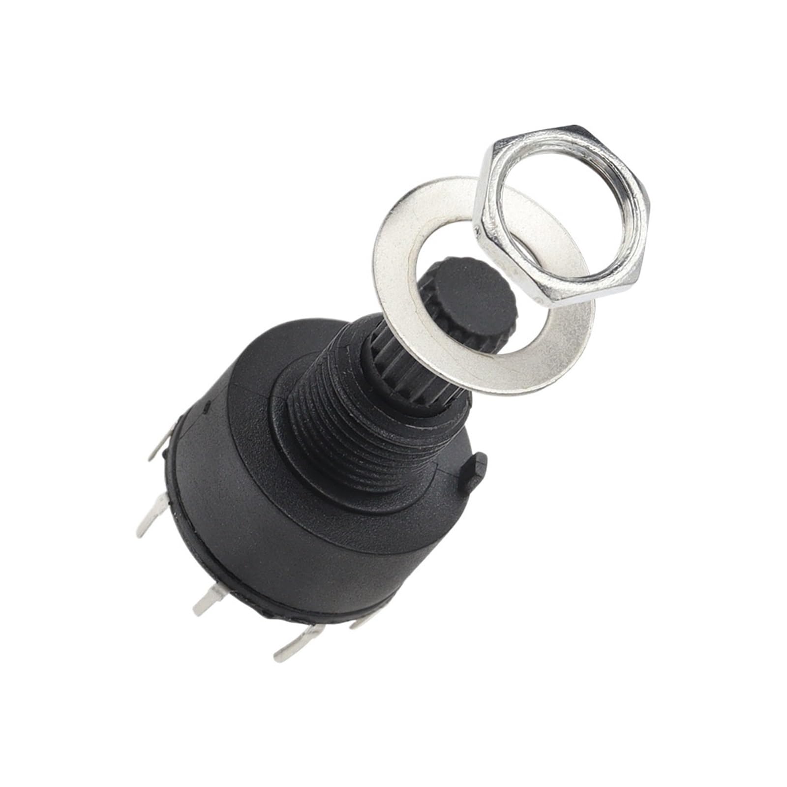 10 szt. RS16 plastikowy 16 mm 2-biegunowy 3 4-pozycyjny 1-biegunowy 5 6 8-pozycyjny uchwyt długość 15 mm wałek z przełącznikiem (2 bieguny 4)