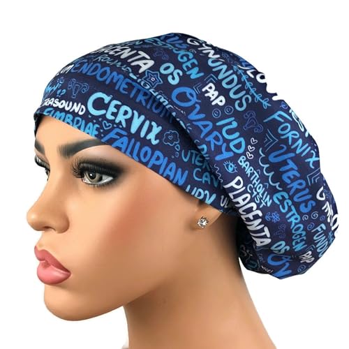 Gorro quirúrgico azul para enfermería miniatura 1