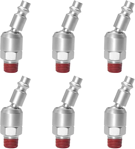 Miniatura 3 de Enchufe giratorio industrial de 14 pulgadas con enchufe de aire giratorio de rosca macho NPT de 14 pulgadas