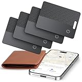 Dünne Geldbörsen-Tracker-Karte (nur iOS), Tracking Card mit Apple Find My, GPS Tracker, Unterstützt Kabelloses Laden, 10 Jahre Batterielaufzeit für Wallet, Reisepässe, Gepäck, Reisepässe