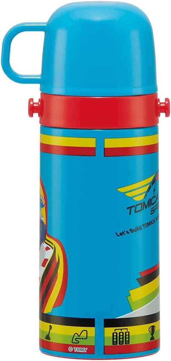 Skater SKDC3-A Trinkflasche Kinder Edelstahl 2-Wege Direkttrinken 419.9 ml (420ml) Cup Drink 349.0 ml (350ml) Tomica 23 Kinderfreundlich Leichter Typ Junge Heiß u