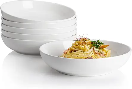 Sweese Large Salad Serving Bowls, 30 Ounce Porcelain...