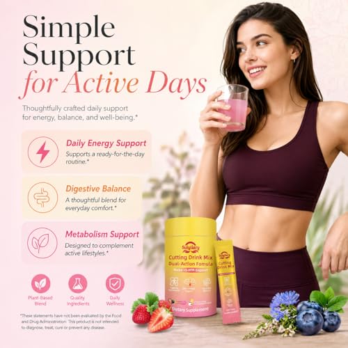 Suiyilary Cutting Drink Mix – Satiety & Metabolism Support | Berberine, Chromium, FOS, Yerba Mate & 5-HTP | Gut Health & Energy | Sugar-Free, Vegan, Non-GMO | Strawberry Açaí | 30 Sticks — view 4