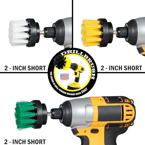 Image of Bathroom Brush Cleaner for Shower - Toilet Scrubber Brush - Spin Brush - Scrubbing Brush for Cleaning - Car Detailing Brushes Interior - Detail Brush Set - Narrow Cleaning Brush - Oven Cleaning Brush