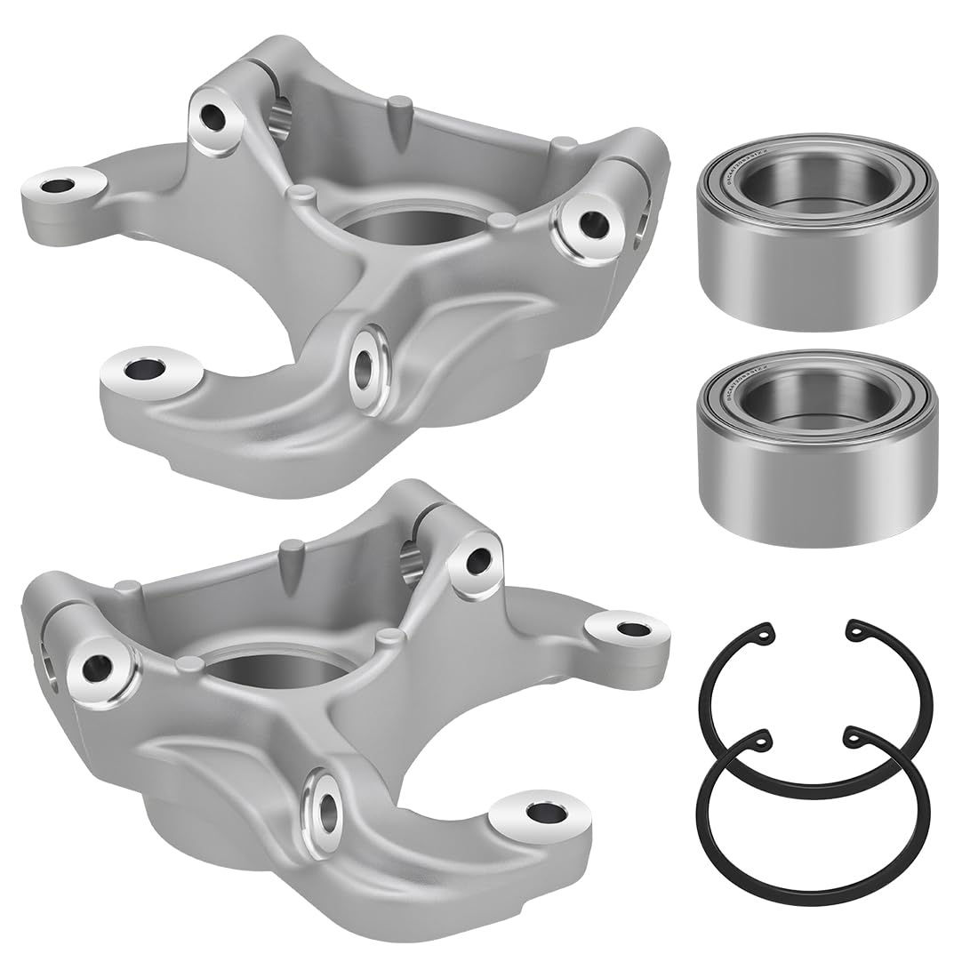 Knuckle de Direction Avant Gauche et Droit avec Kit de Roulements convient pour Polaris Sportsman Scrambler 550 850 1000 2009-2025 1822945 1822946