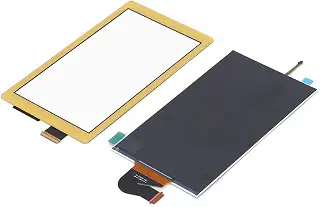 Karlak Switch Lite用交換用ディスプレイ、プレミアムLCDアップグレード (Yellow) | 耐食性、完璧なフィット感、簡単なセットアップのための正確なカット