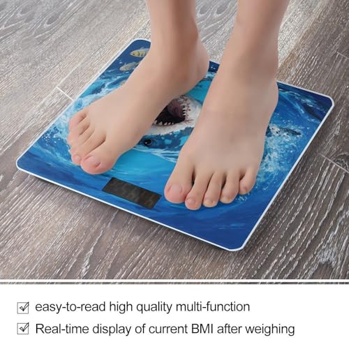 Báscula Digital de Baño Fiercely Shark con vidrio templado miniatura 5