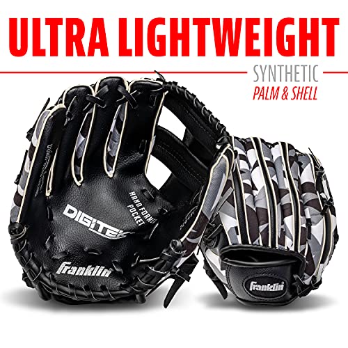 Franklin Sports Rtp Performance Series Teeball Gloves - Left Handed And Right Handed Gloves , Black/White, 9.5" #TOP1