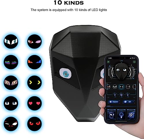 Image of Vagary LED Backpack Laptop Bag Motorcycle Riding Backpack With Hard Shell Travel Bag LED Motorbike Luggage Bags High-Capacity Helmet, Waterproof Backpack Laptop Bag With Programmable Screen