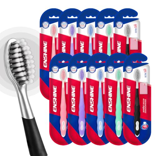 Image of Enshine Expert Protection Toothbrush for Adults, Pack of 10