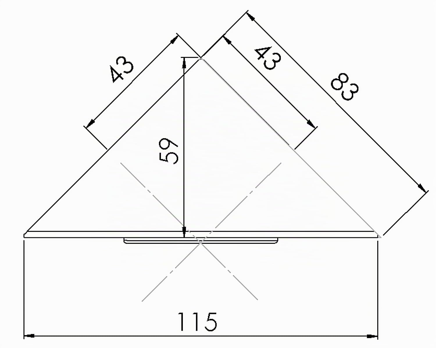 Eck-Energiebox 3-Fach in Schwarz matt mit USB A u. C Port für die Eckmontage/Ecksteckdosen/Steckdosenleiste