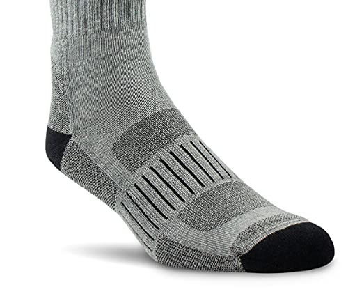 ARIAT Ladies Ariatek Grey High Performance 2pk Crew Socks Grey M2