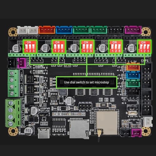 Placa base de impresora 3D soluciona fallos de extrusión con MCU 240MHz y 5 controladores 3