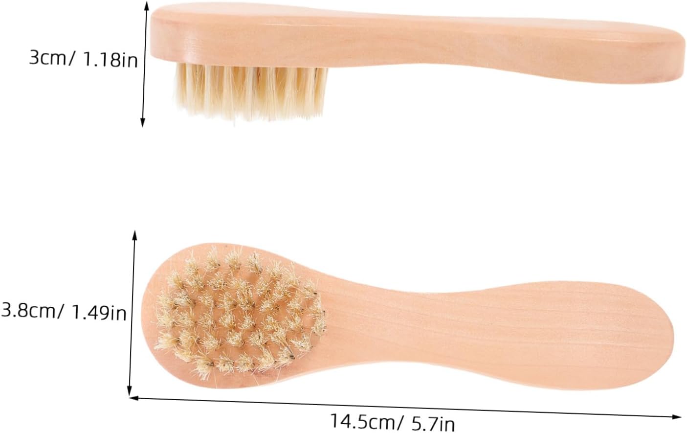 5pcs Wooden Facial Cleansing Brush Deep Pore Cleaner Soft Bristle Skin Care Scrubber for Exfoliating and Smoother Skin Portable Face Washing Tool for Travel and Daily Use image 2