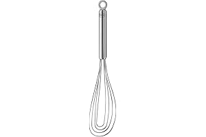 Rösle Stainless Steel Flat Whisk, 4 Wire, 10.6-inch