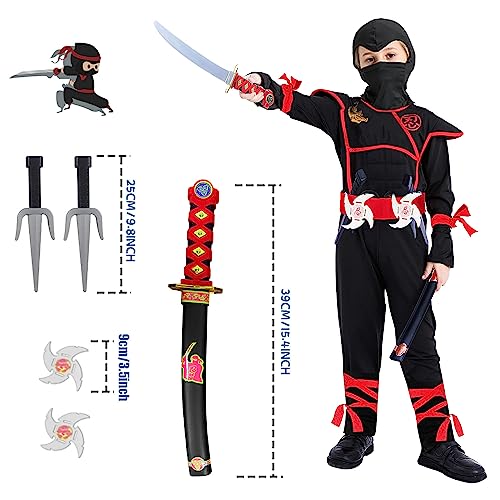 Disfraz completo de Ninja para niños talla X-Large miniatura 3