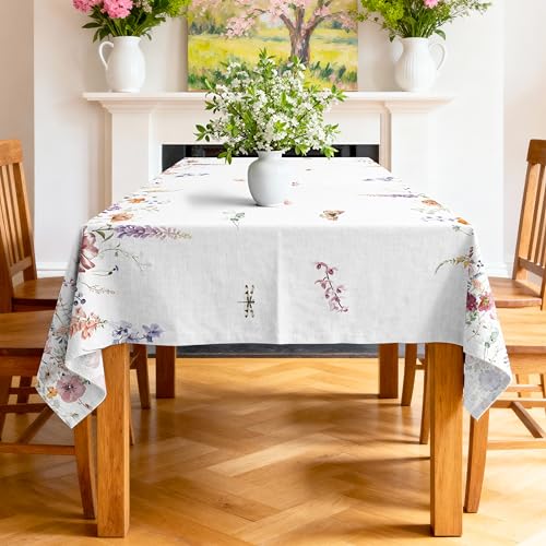 Nappe fleurs sauvages pour table de cuisine et dîner en extérieur - 3