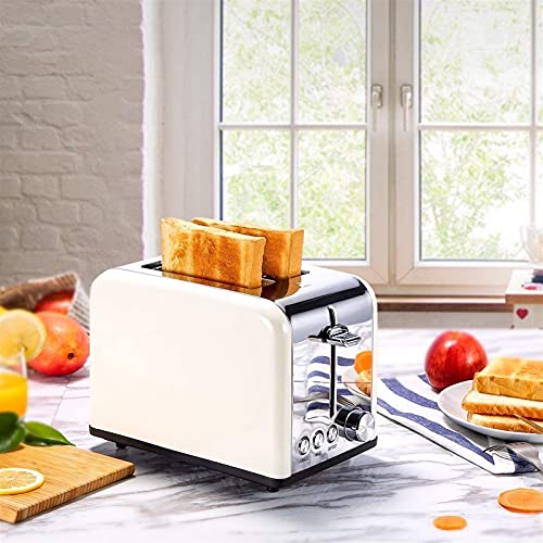 WGLL Toaster 2 Slice Toaster Edelstahl-Toaster-Einstellungen, Bagel- / Abtau- / Abbrechen-Taste, Brot-Toaster mit extra… – Bild 3