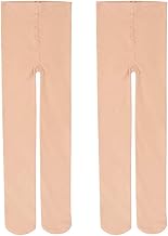 Collants de Ballet Danse Pour Enfants et Adultes, Rose clair et Blanc
