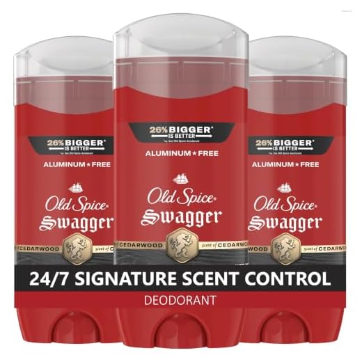 Old Spice Aluminum Free Deodorant for Men, Swagger Scent, 3.8oz Pack of 3