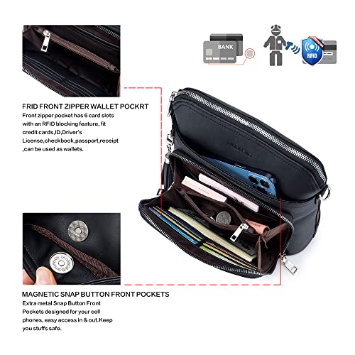 Roulens Crossbody Bag For Women,Lightweight Medium Crossbody Purse Soft Leather Women's Shoulder Handbags With Tassel #TOP3