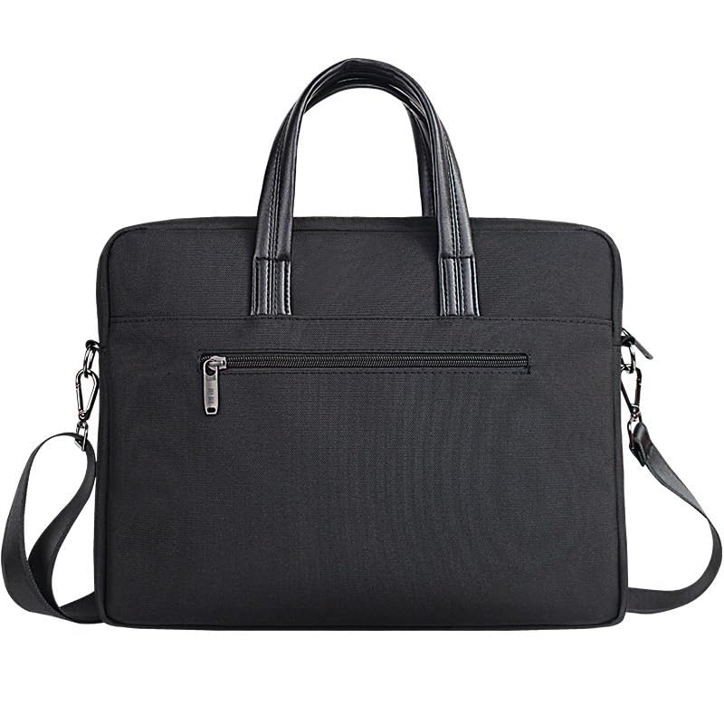 JSEIAJB Men's Business Briefcase Tote Large Capacity File Bag Meeting File Bag Office4