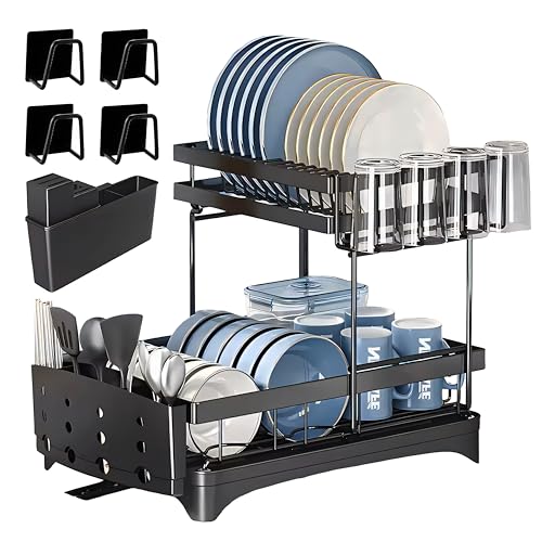 KIPICOR ESCURRIDOR DE Platos con Ganchos Adhesivos para Esponja