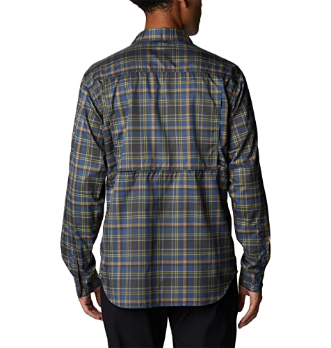 Image of Columbia Men Omni-Shade Silver Ridge Utility Lite Plaid Hiking and Trekking Long Sleeve Shirt