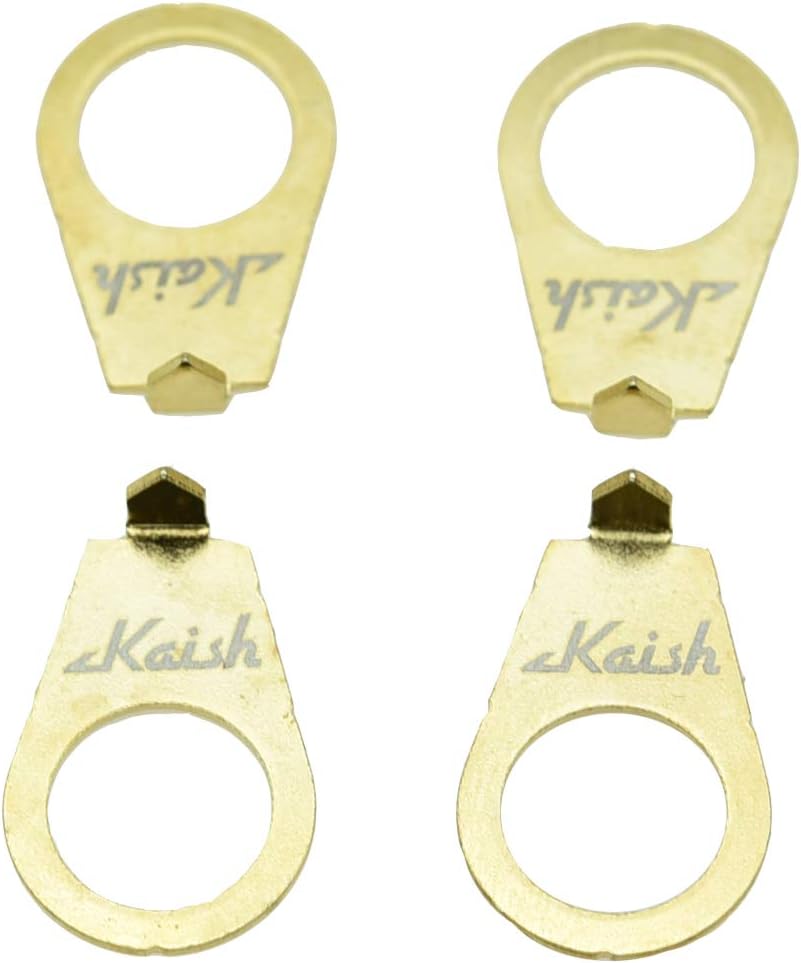 KAISH 4pcs Gold 3/8" Knob Position Indicator Plates for USA Les Paul Guitars