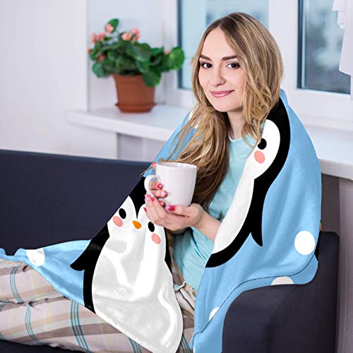 Couverture pingouin douce cadeau idéal pour réchauffer les soirées - 8